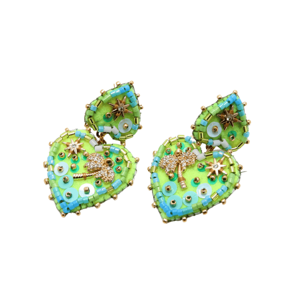 Hypnochic Palmier Medium boucle oreille dorée