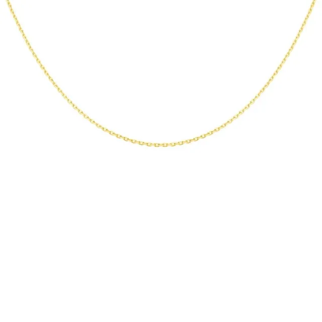 L'Atelier d'Azur Chaîne Or 750 Forçat Diamantée collier mixte 50cm