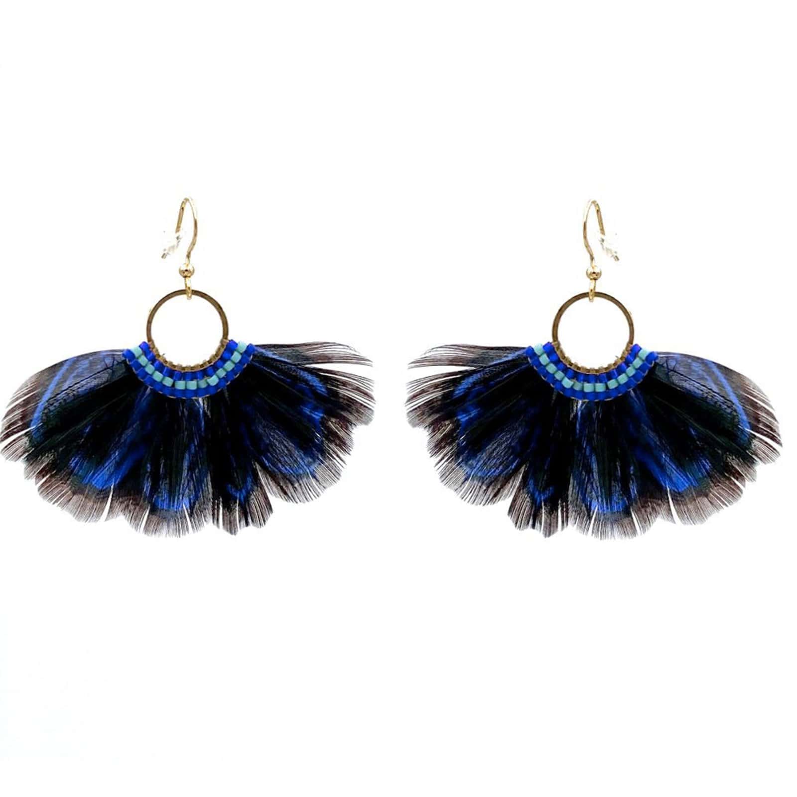 HYPNOCHIC INU boucles d'oreilles clip dorées nacre rose 30mm