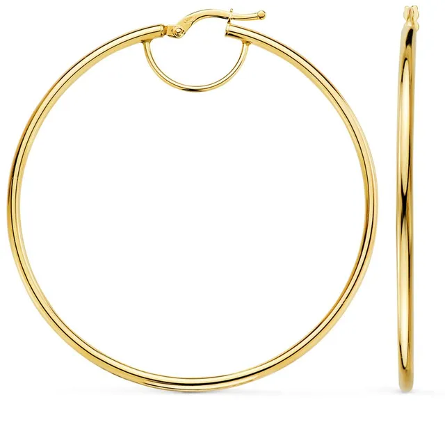 L'Atelier d'Azur Créoles 6 cm Boucles d'Oreilles Or Jaune Femme