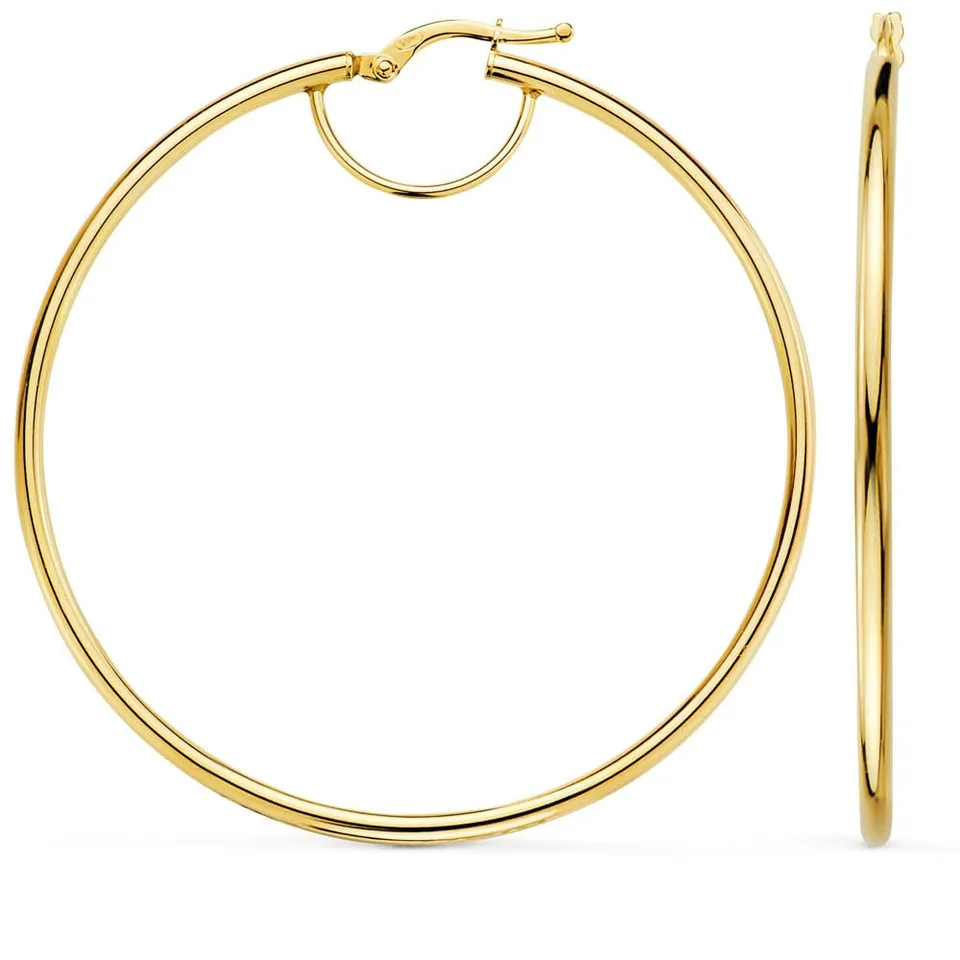 L'Atelier d'Azur Créoles 6 cm Boucles d'Oreilles Or Jaune Femme