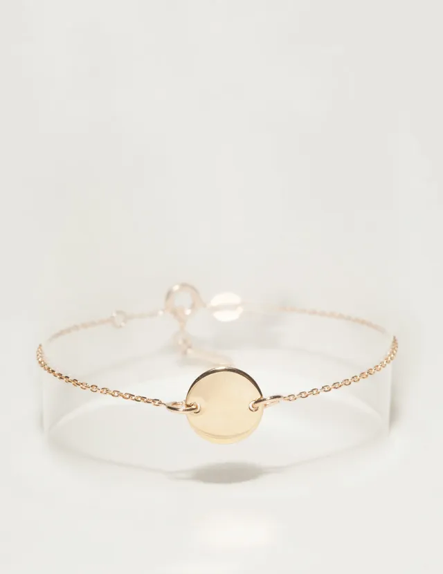 Ô PLUM Bella Donna bracelet chaîne plaqué or 17 cm