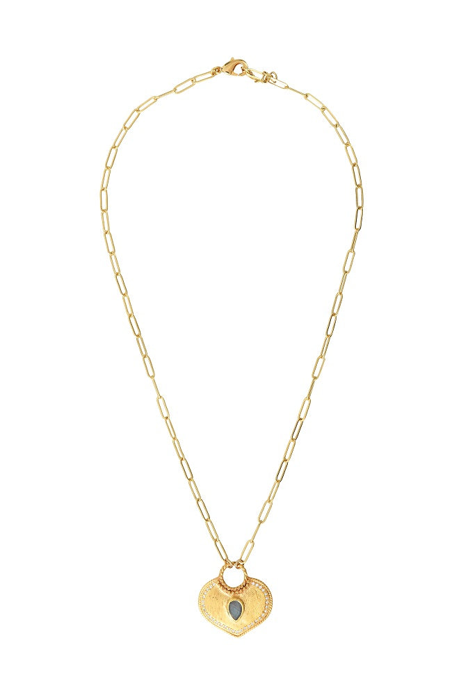 Leticia Ponti True Love collier labradorite goutte 42 cm