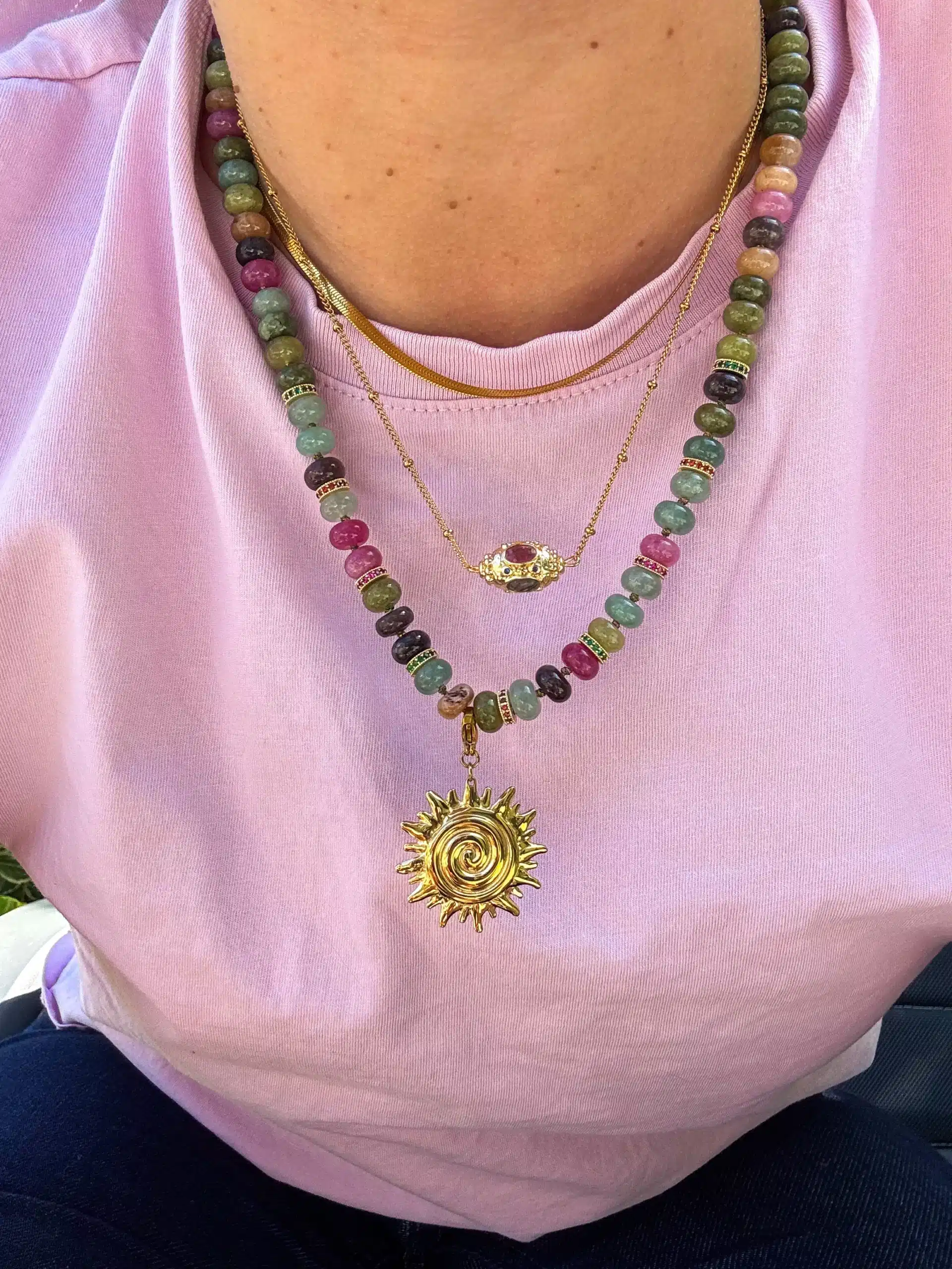 Pachanana Candy Collier acier inoxydable anti-allergique