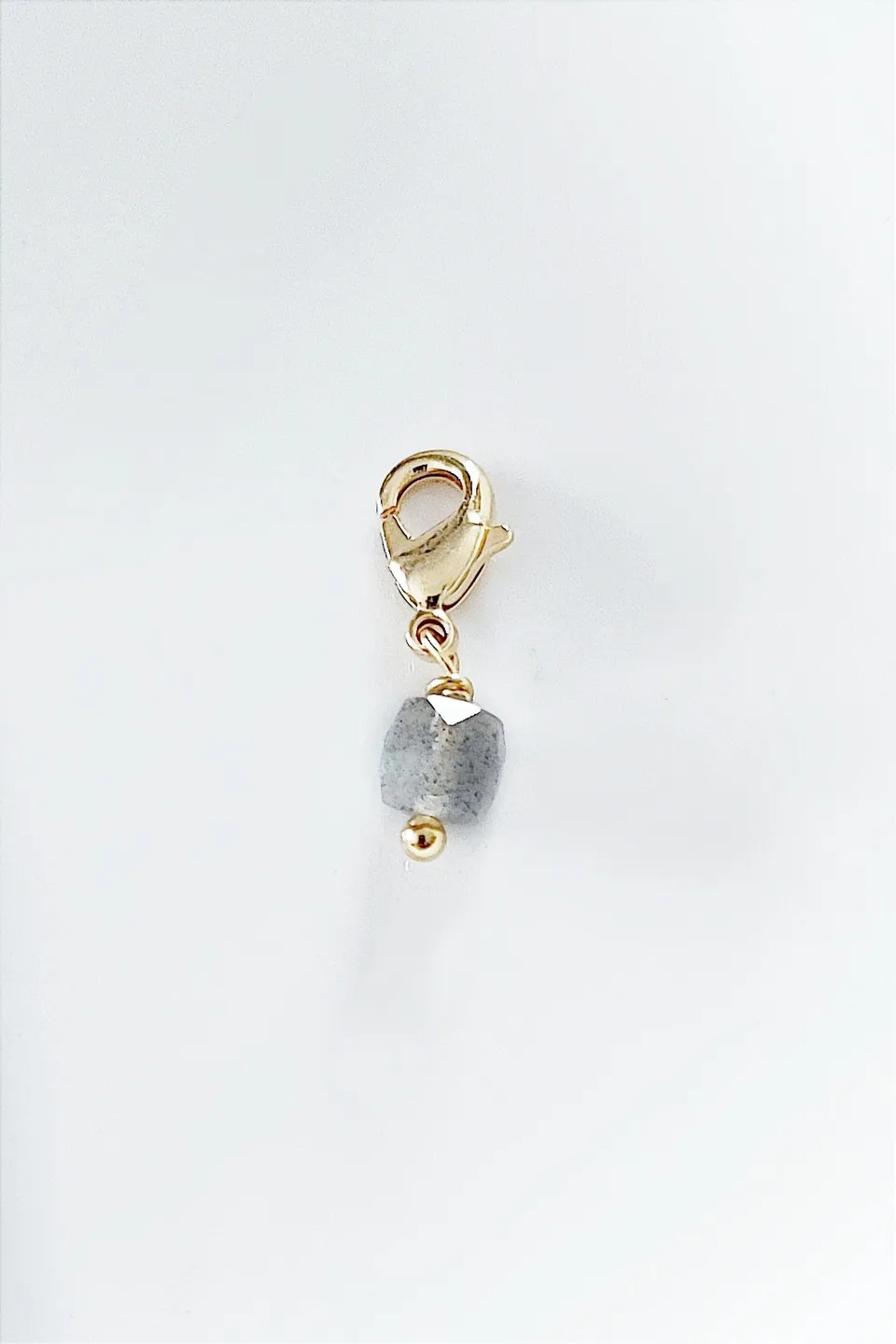 Ô PLUM Breloques cube breloque labradorite plaqué or