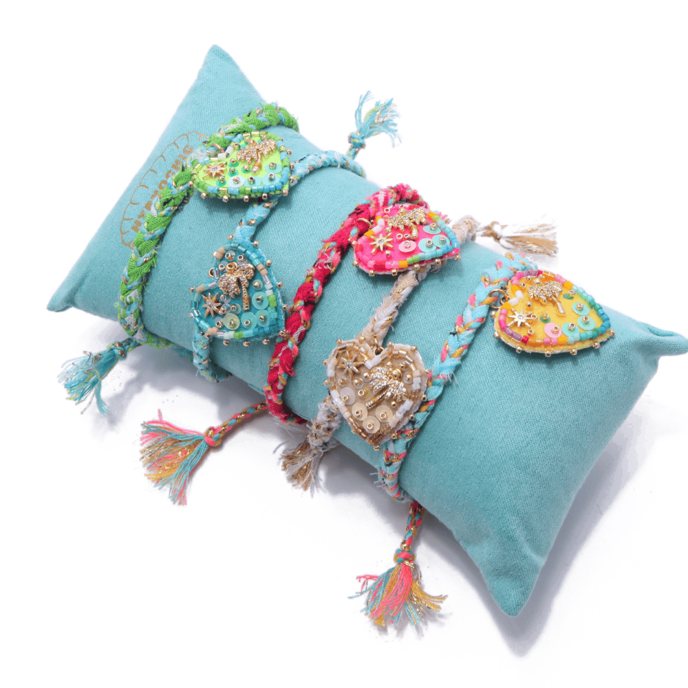 HYPNOCHIC Bracelets Bandanas Palmier M Tressé Coeur