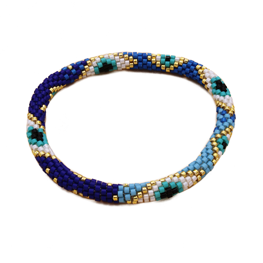 Hypnochic Œil bracelet népalais perles Miyuki Nazar