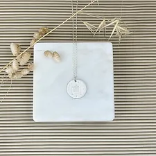 Le P’tit Franc One Penny collier pièce 45 cm plaqué or