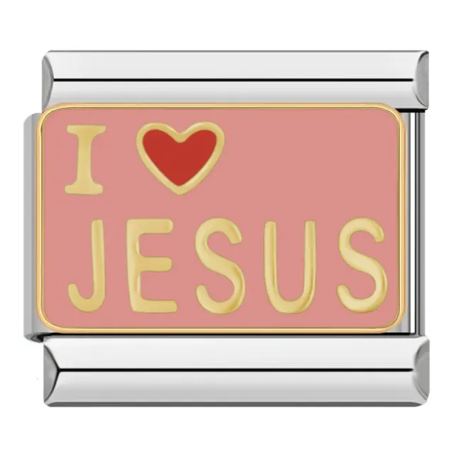 Les Ailes de Gloria Nos Wings Love Jesus charm religieux