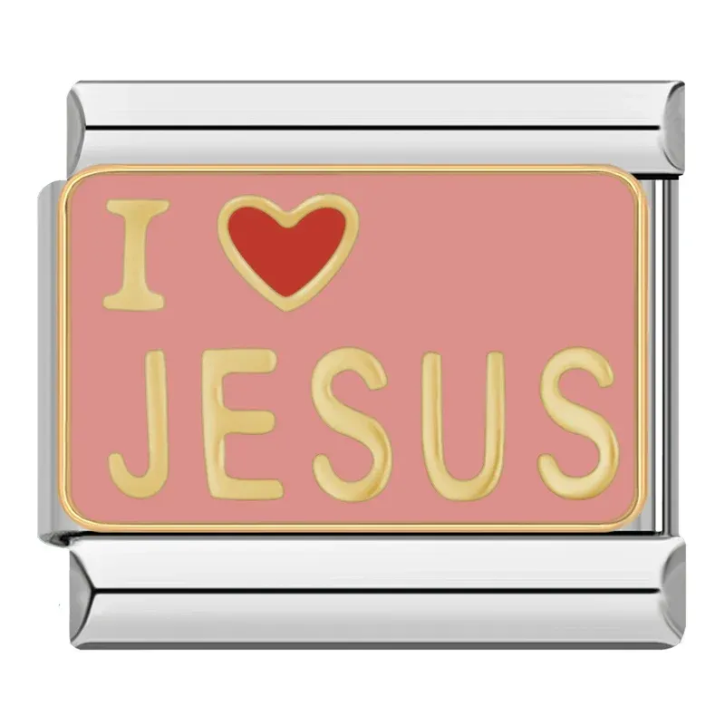 Les Ailes de Gloria Nos Wings Love Jesus charm religieux
