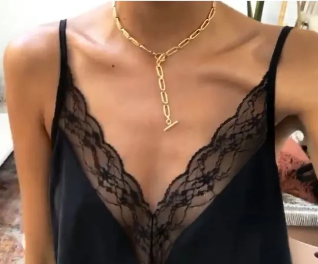 Leticia Ponti Simone choker ras-de-cou 40 cm martelé doré
