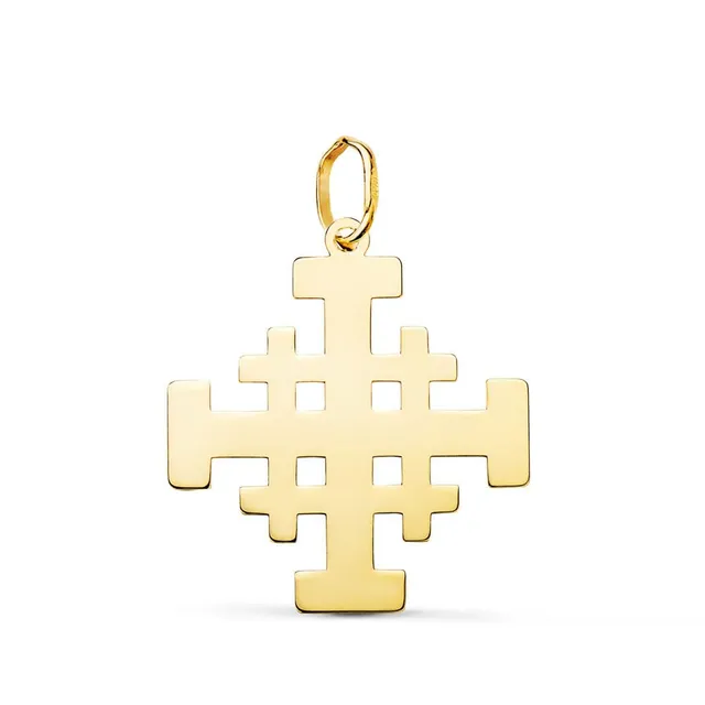 L'Atelier d'Azur Pendentif Croix Jérusalem Or 18K Grand