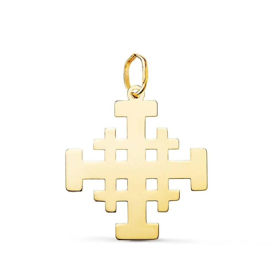 L'Atelier d'Azur Pendentif Croix Jérusalem Or 18K Grand