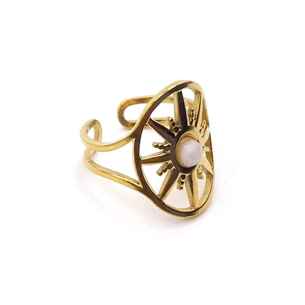 HYPNOCHIC Sirius bague acier inoxydable pierre