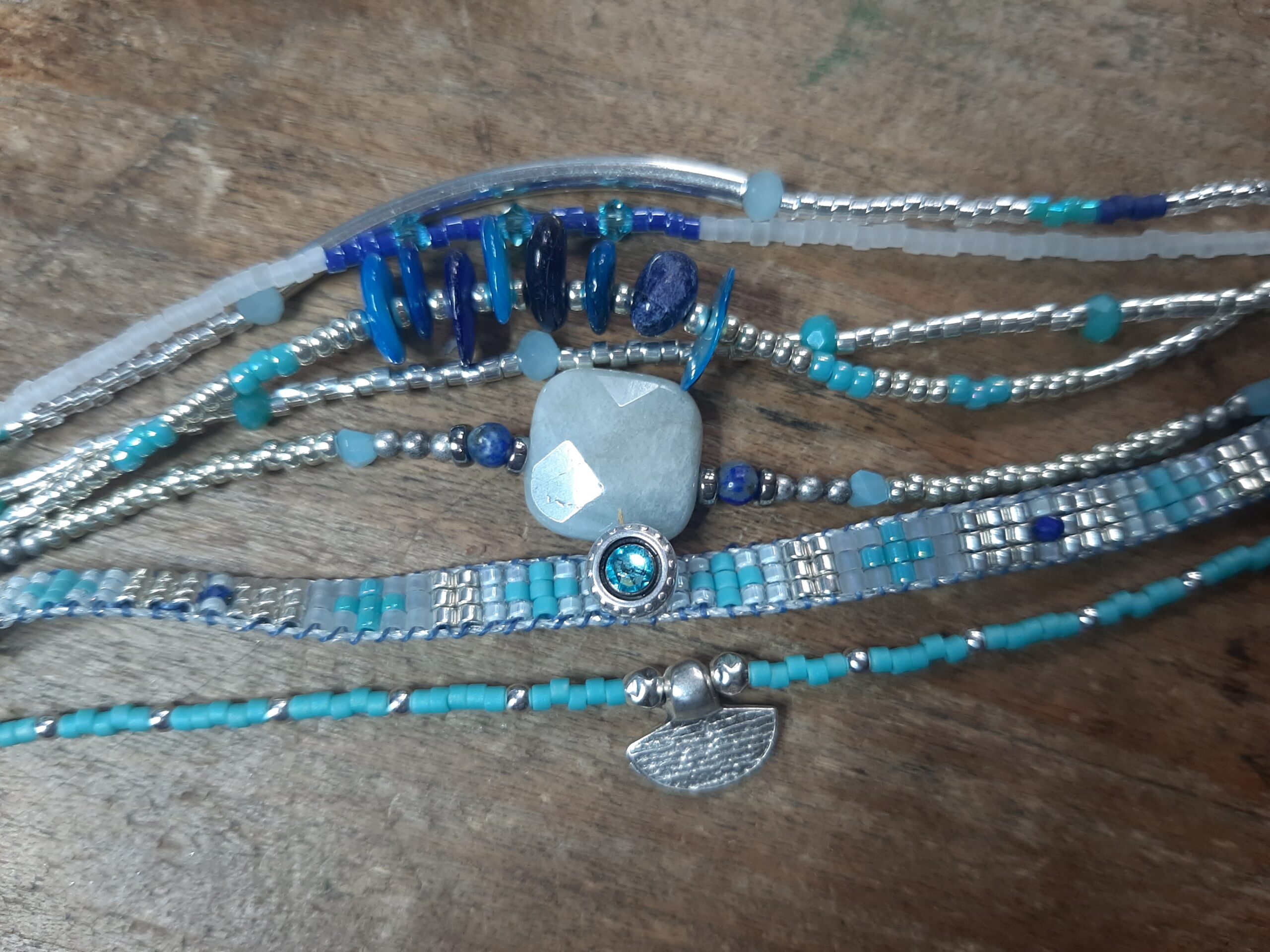 Les Ailes de Gloria Lemanja bracelet manchette large