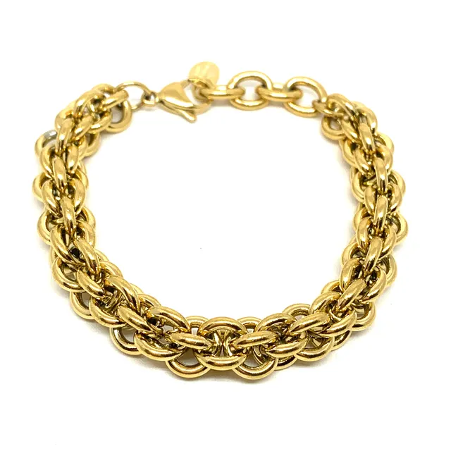 Hypnochic Mira bracelet maillon doré acier inoxydable