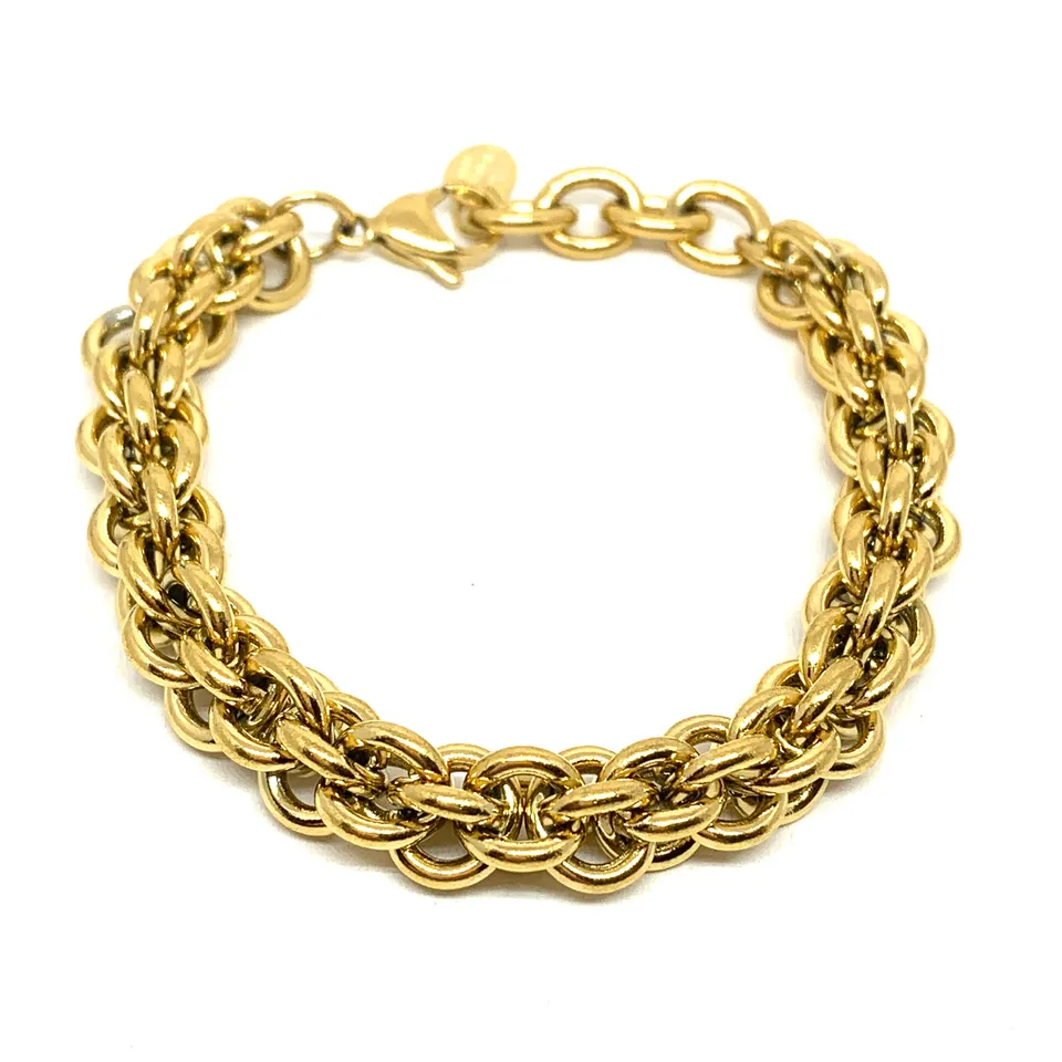 Hypnochic Mira bracelet maillon doré acier inoxydable
