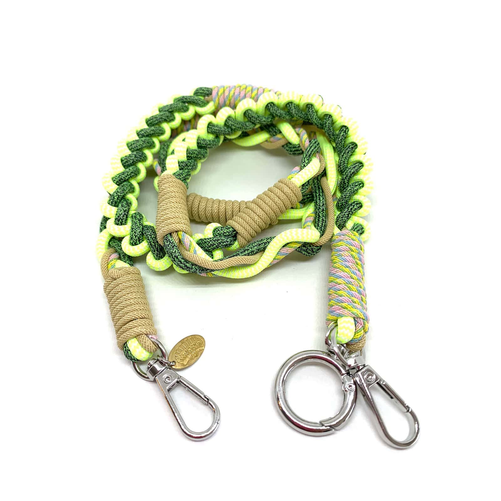HYPNOCHIC Cordon Téléphone Kaki tressé 120 cm
