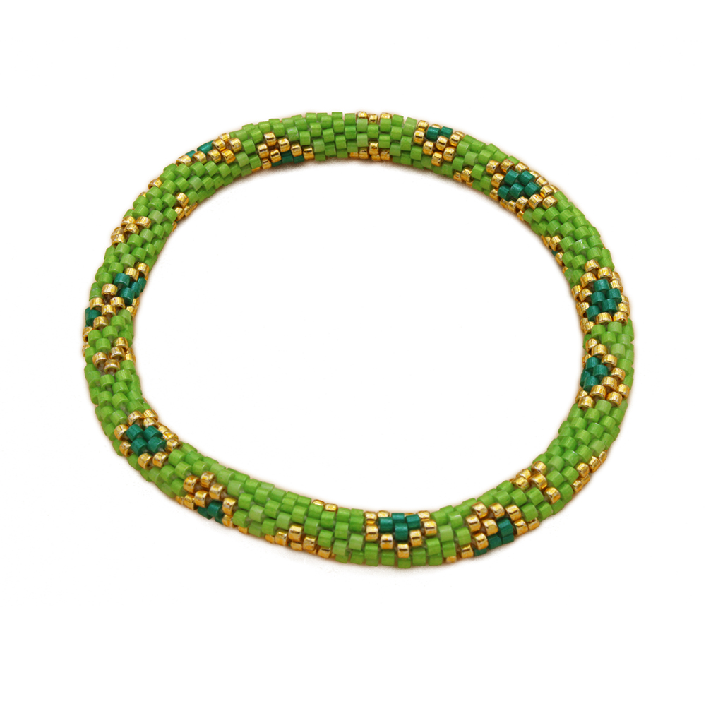 HYPNOCHIC Népalais Donuts Flower bracelet perles