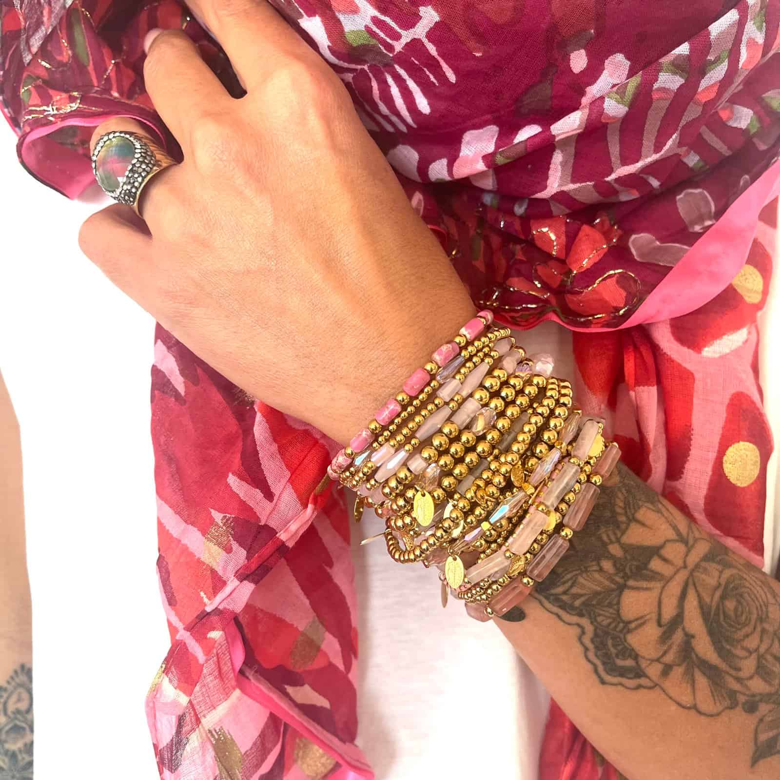 Hypnochic Bracelets Yasmine Small Lot 2 Élastique Multicolore