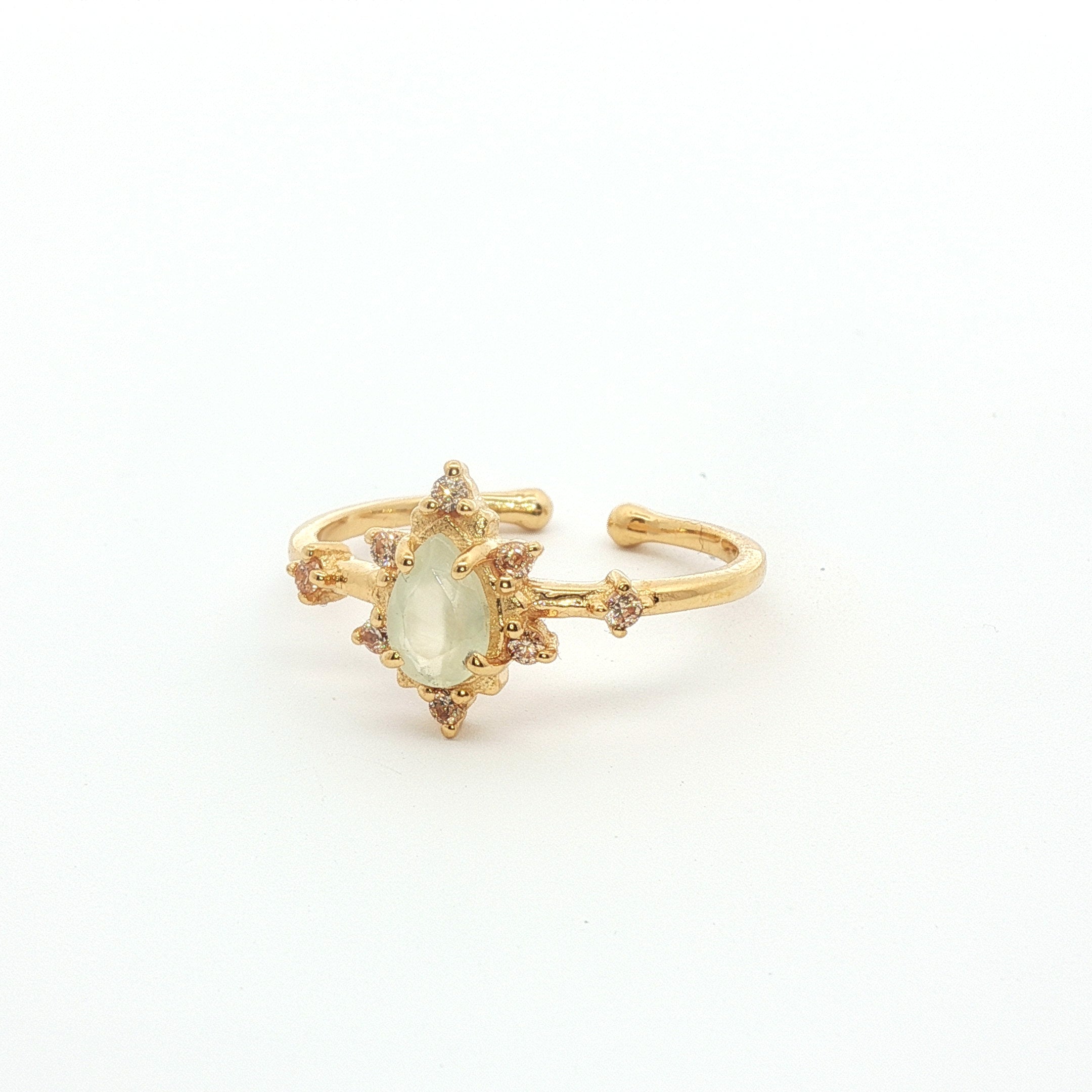 Leticia Ponti Amour Topaze bague plaqué or pierre
