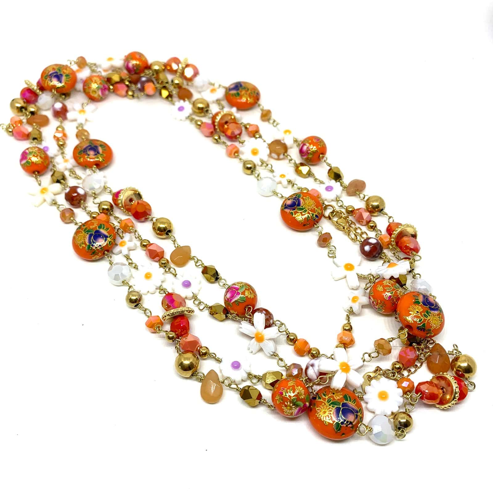 Hypnochic Sautoirs Fiori collier long multicolore 200 cm