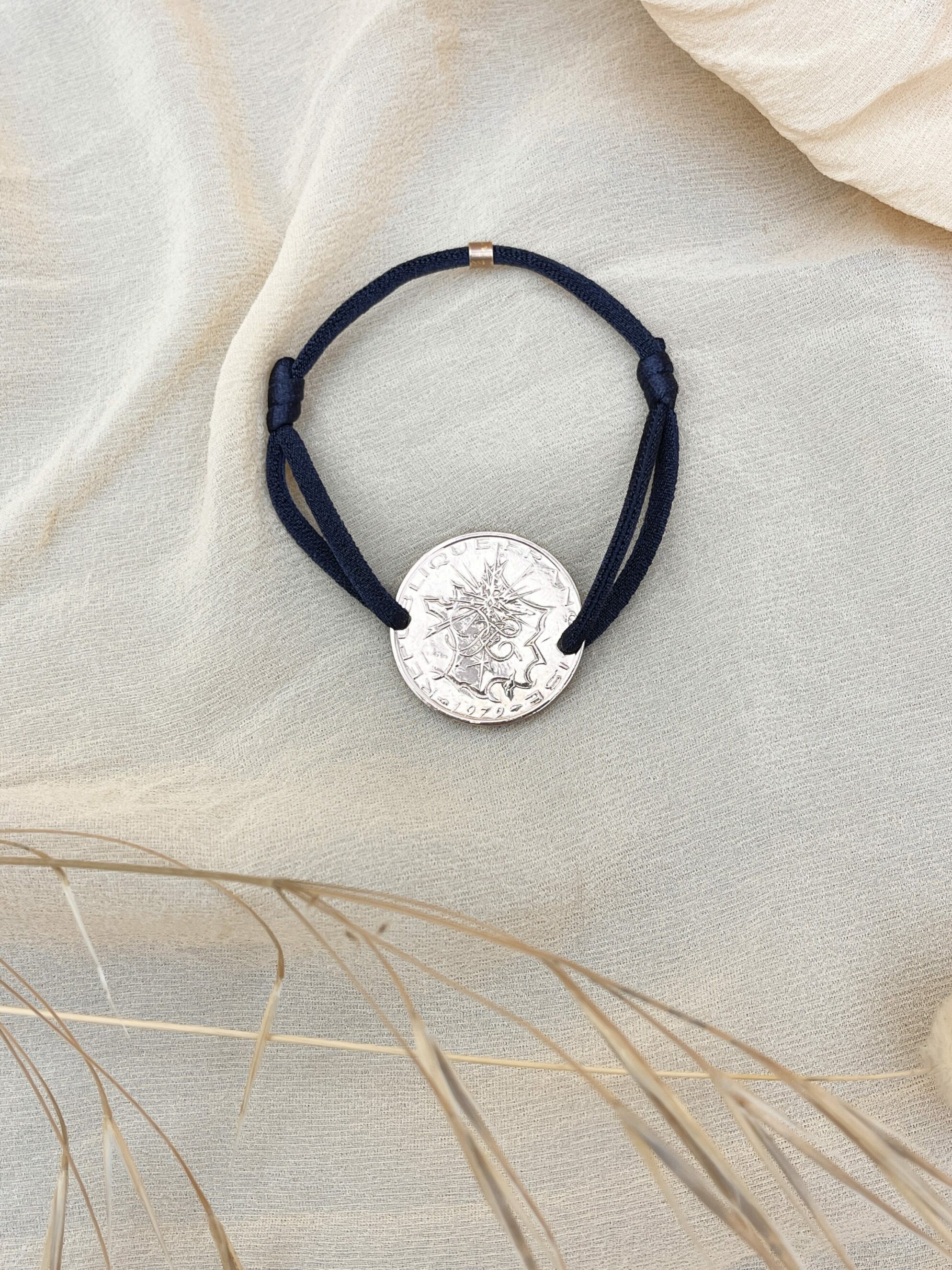 Le P’tit Franc 10 Francs Mathieu bracelet cordon