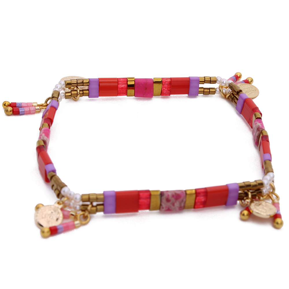 HYPNOCHIC Tila Cult bracelet perles pastel multicolore