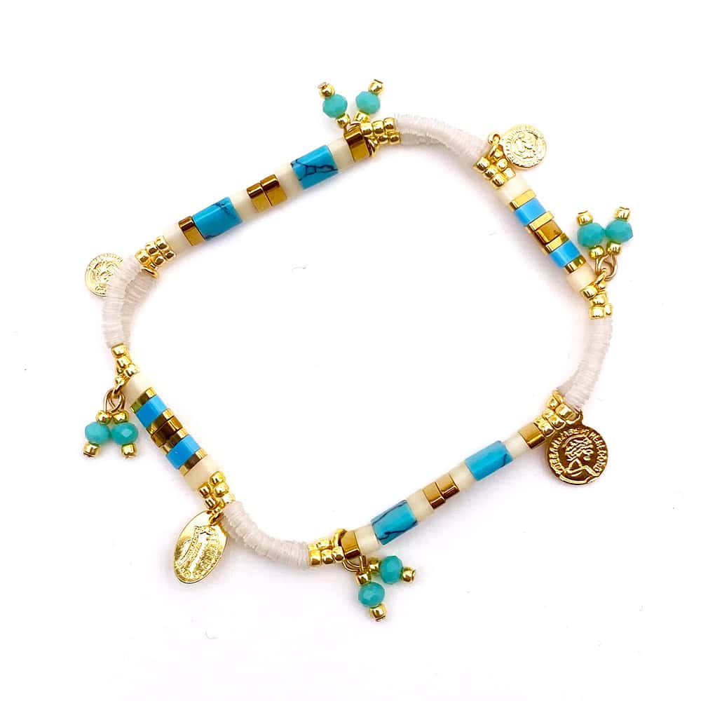 Hypnochic Tila Pastilles bracelet perles plates
