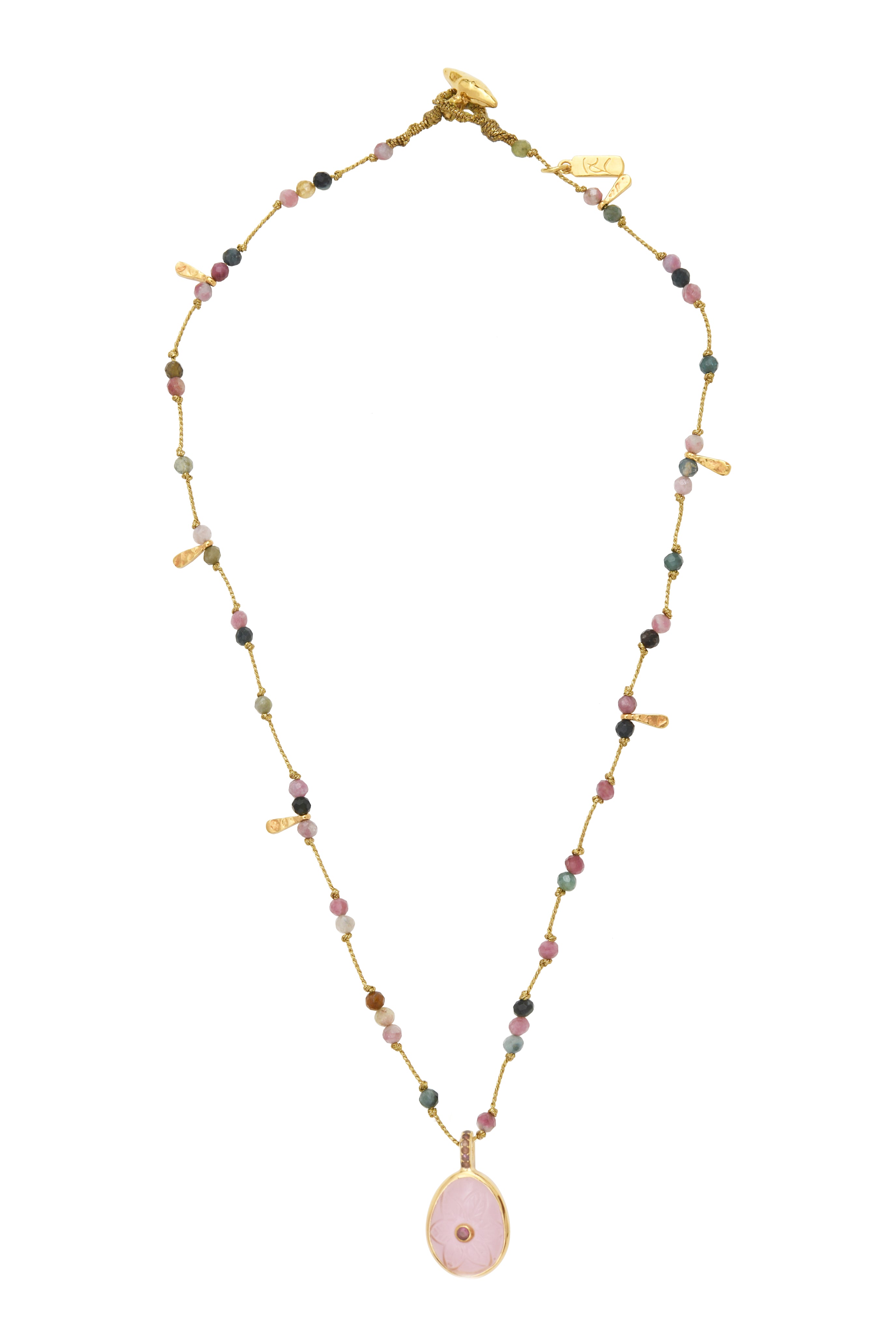 Leticia Ponti Florencia collier fil doré quartz lemon