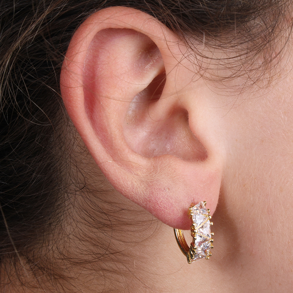 Hypnochic Crystal boucles créoles fantaisie cristal femme
