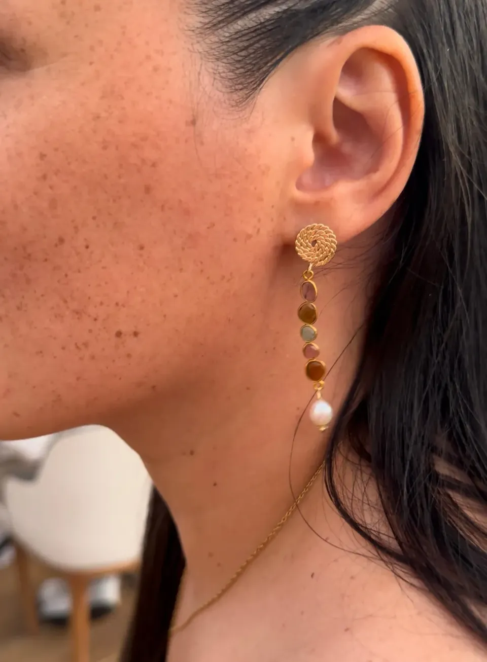 Pachanana Iris boucles d'oreilles fantaisie femme