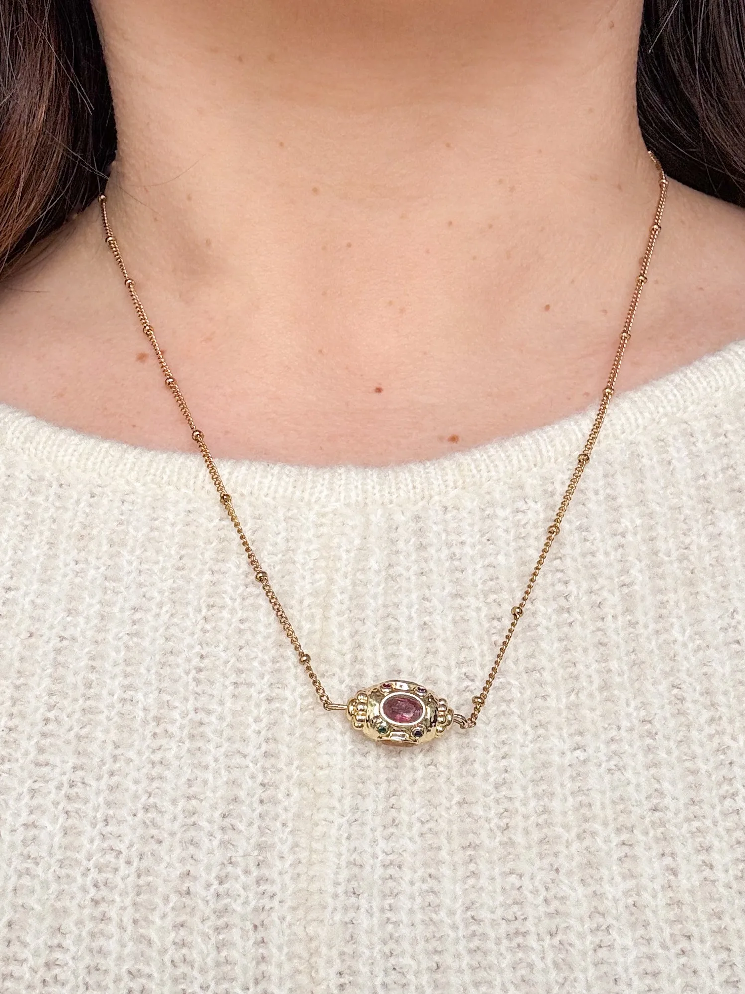 Pachanana Mantra collier acier inoxydable