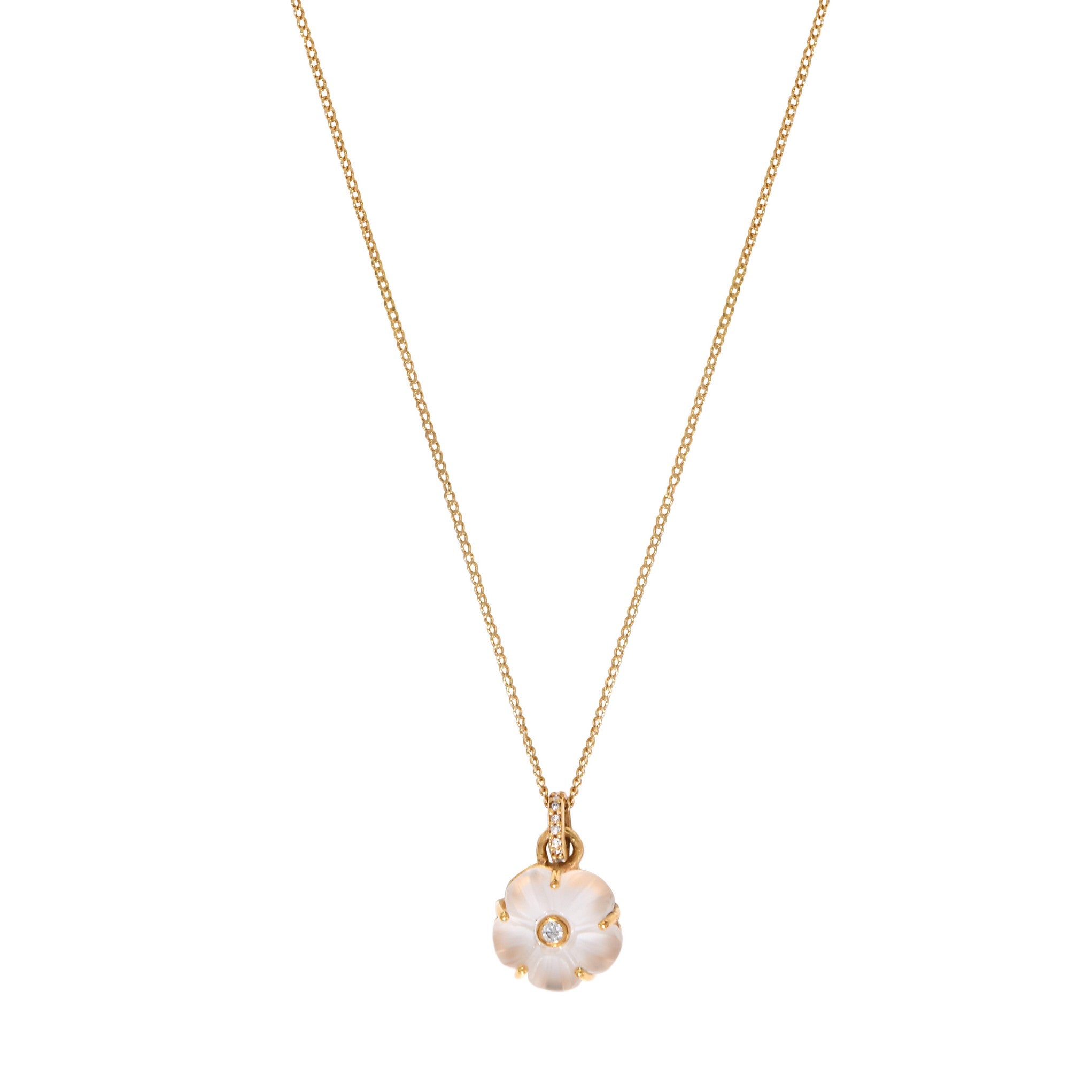 Leticia Ponti Iris Tiny collier citrine plaqué or