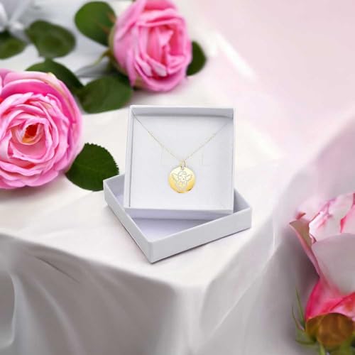 L'Atelier d'Azur Médaille Ange or jaune 9 carats chaîne 45 cm