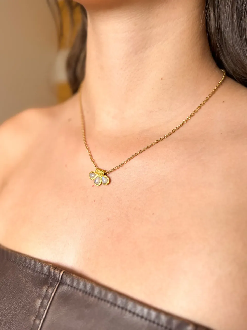 Pachanana Collier Trinidad collier acier inoxydable femme
