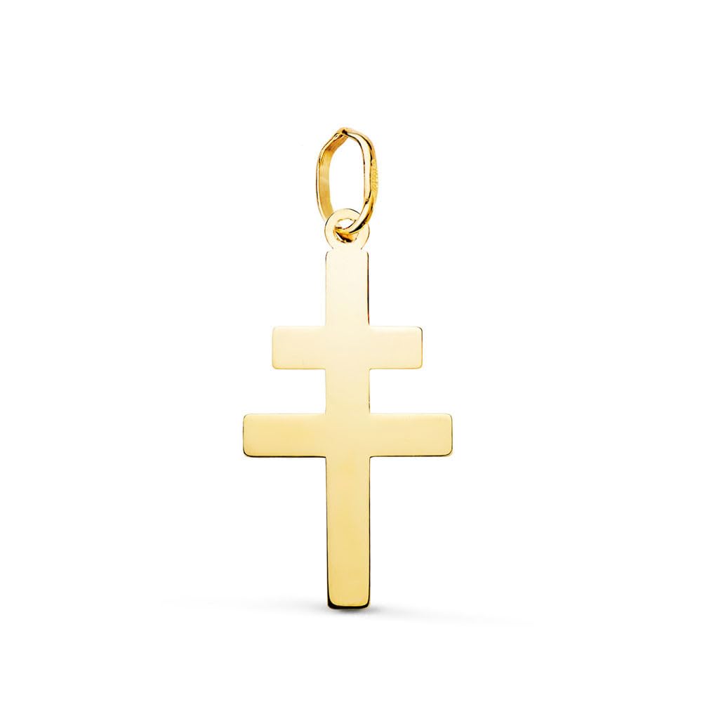 L'Atelier d'Azur Pendentif Croix de Lorraine Or 18K Moyen