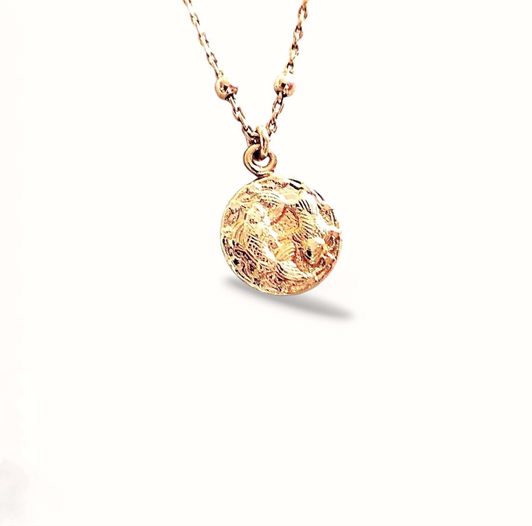 Ô Plum Astro collier signe plaqué or Capricorne 50 cm