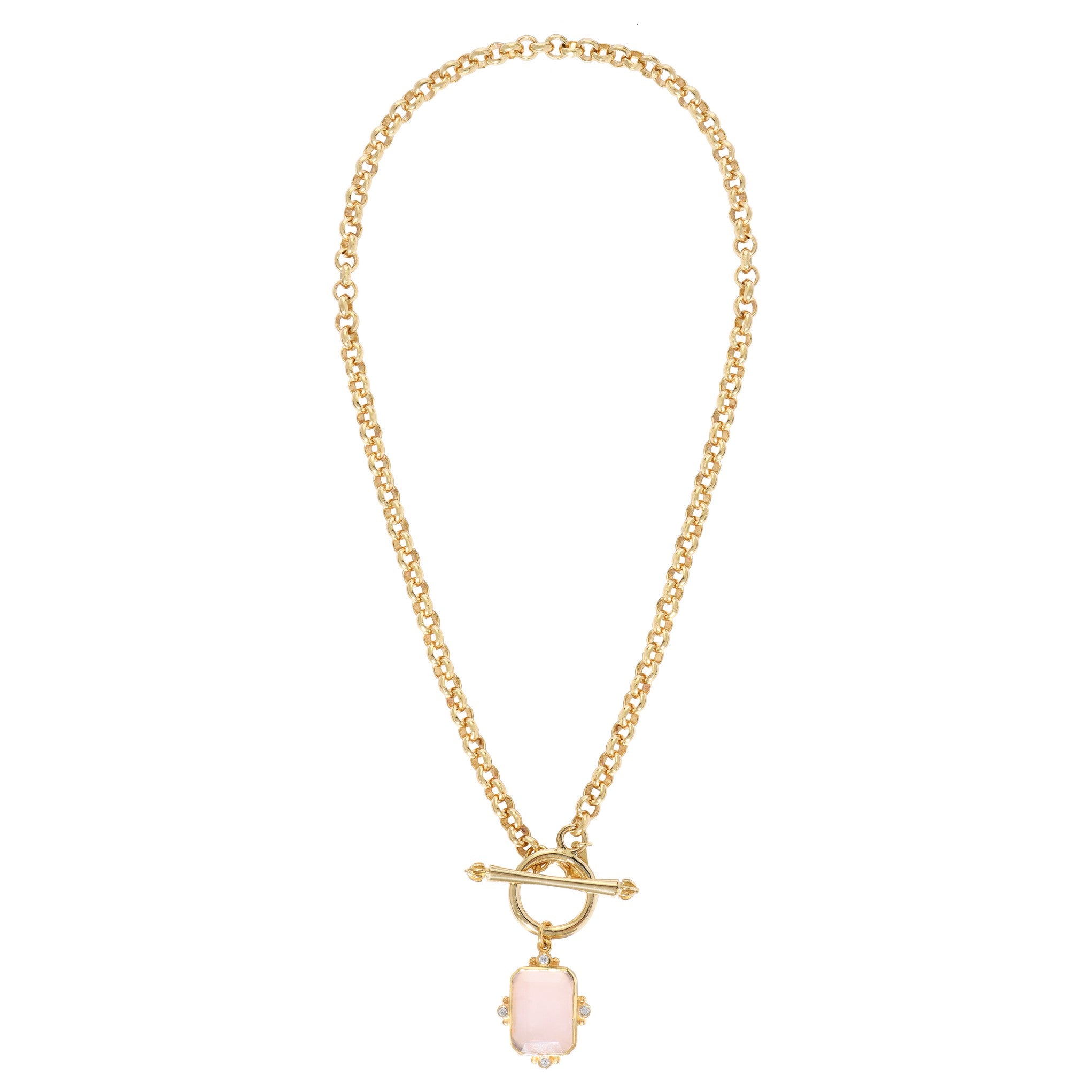 Leticia Ponti Norah collier quartz lemon grosse chaîne