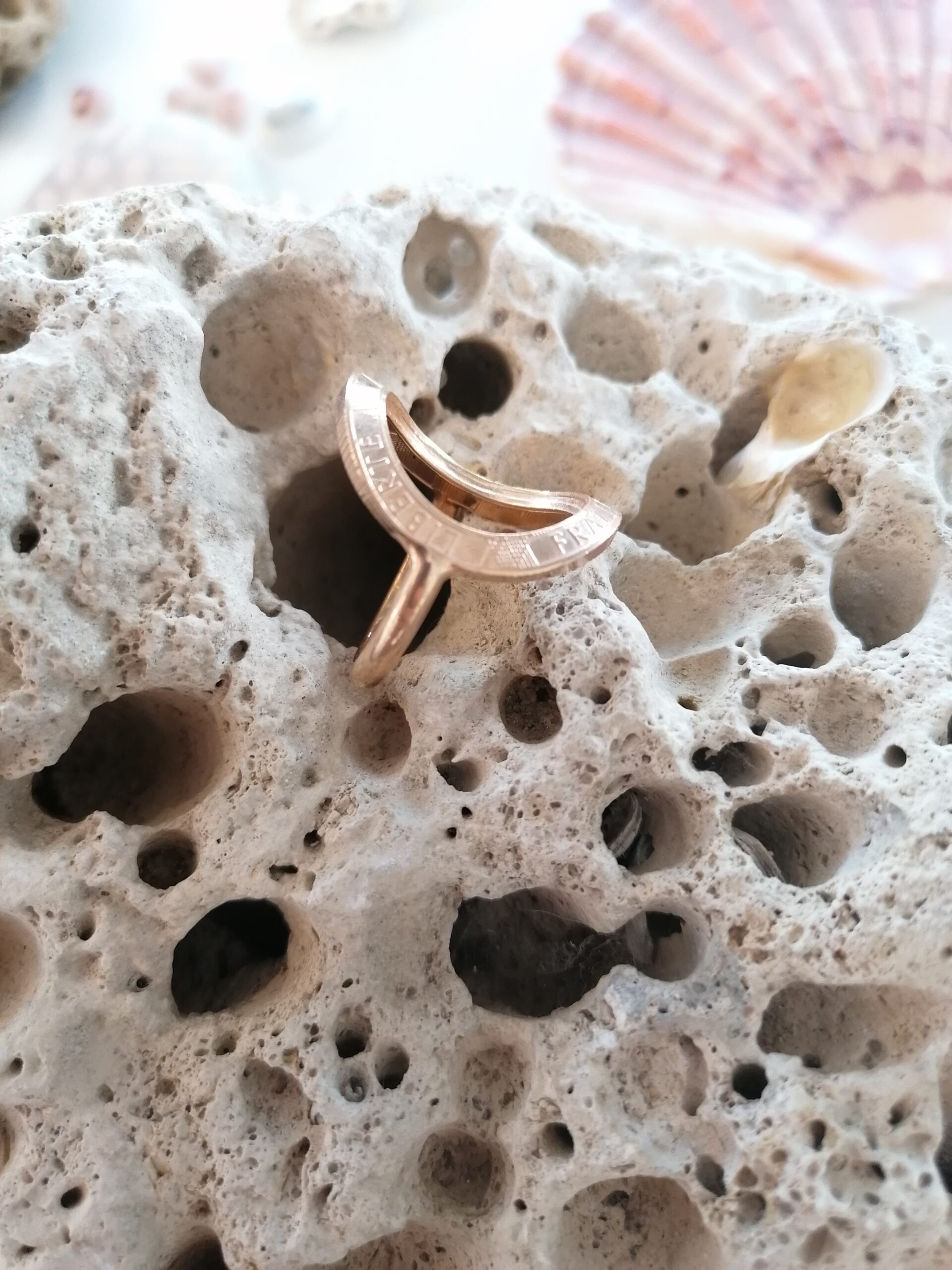 Le P’tit Franc Liberté bague pièce 10 francs plaqué argent