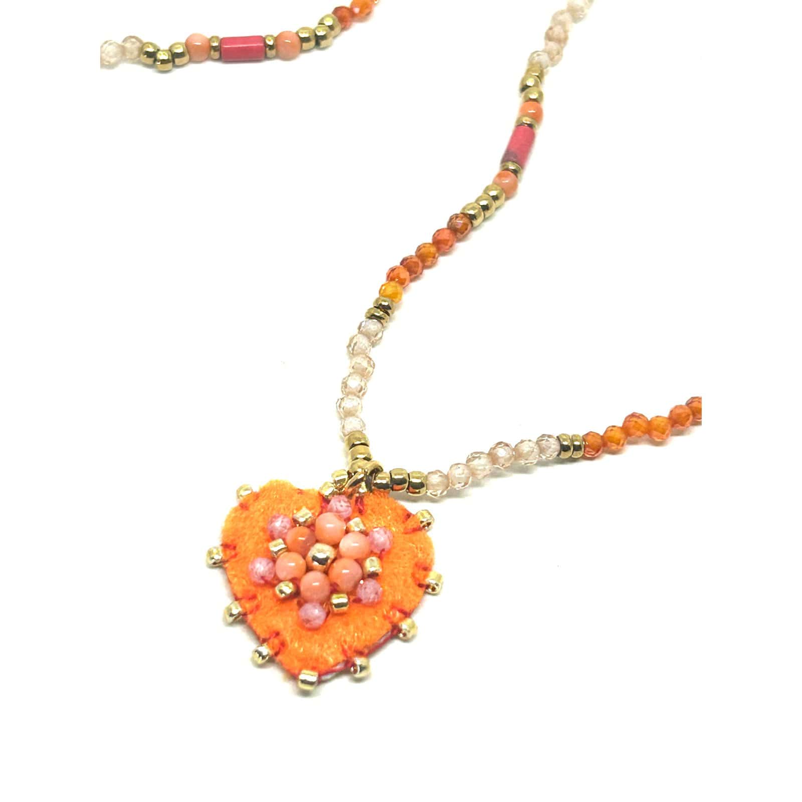 HYPNOCHIC Baby Julia collier pendentif ex-voto perles 40 cm