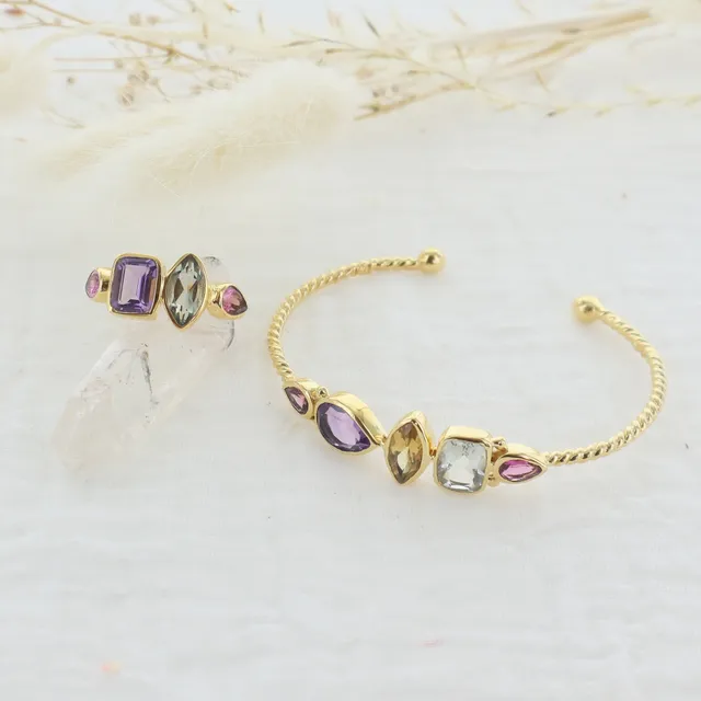 Leticia Ponti Paloma jonc tourmaline ajustable