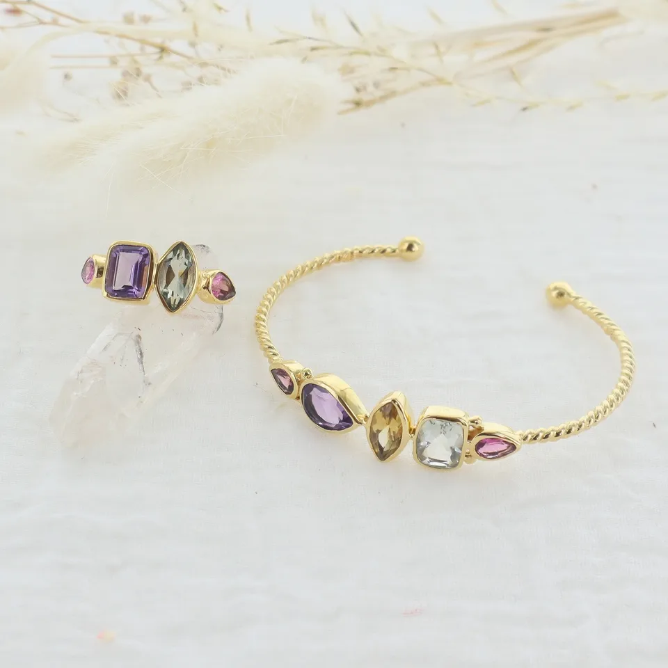 Leticia Ponti Paloma jonc tourmaline ajustable