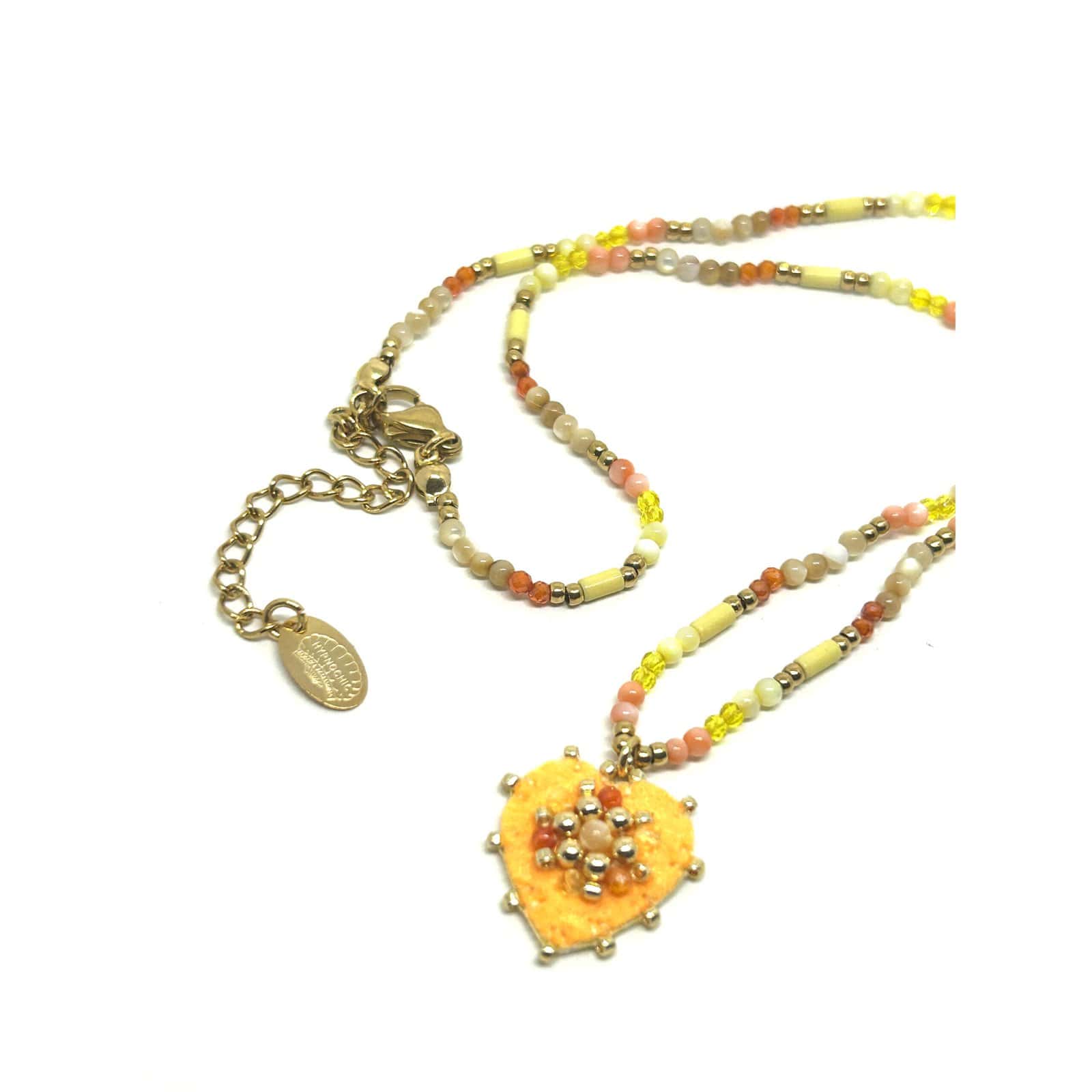 HYPNOCHIC Baby Julia collier pendentif ex-voto perles 40 cm