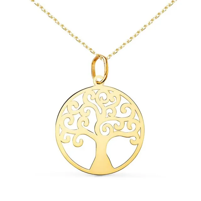L'Atelier d'Azur Collier Arbre de Vie Or Jaune 18ct 42cm