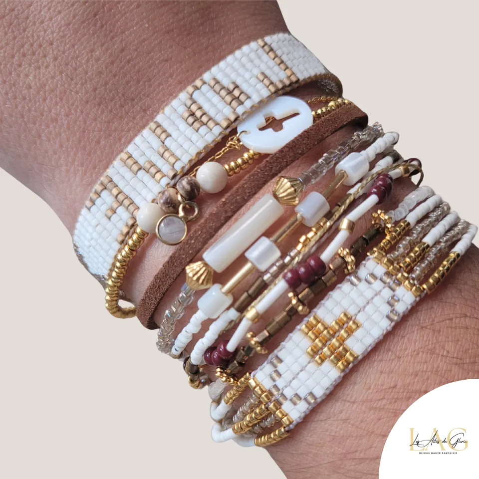 Les Ailes de Gloria Positiv Love bracelet manchette femme