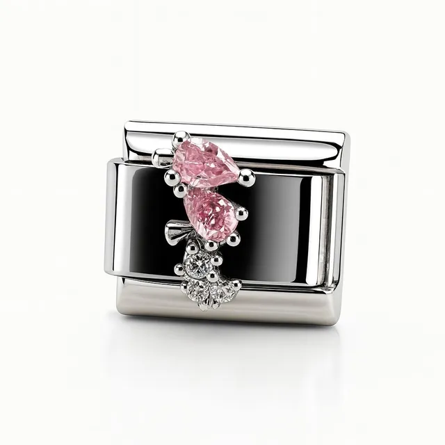 Les Ailes de Gloria Nos Wings Pink Lady charm rose