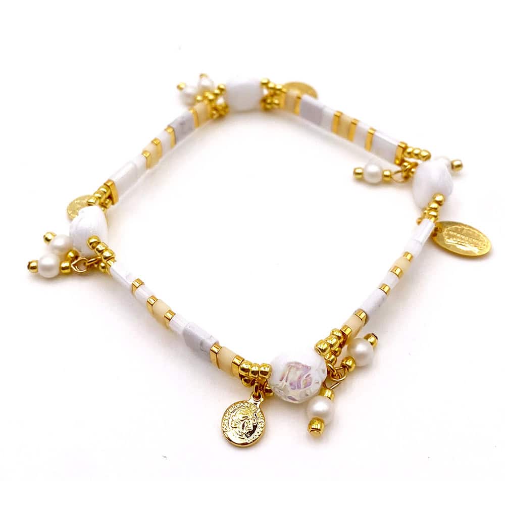 Hypnochic Bracelets Bracelet Tila Perles de Culture Femme