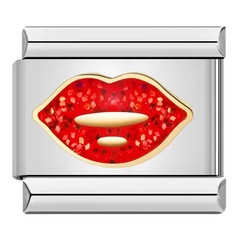 Les Ailes de Gloria Nos Wings charm Lips Cherry lèvres cerise