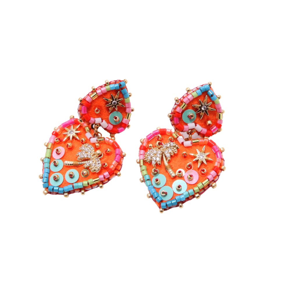 Hypnochic Palmier Medium boucle oreille dorée
